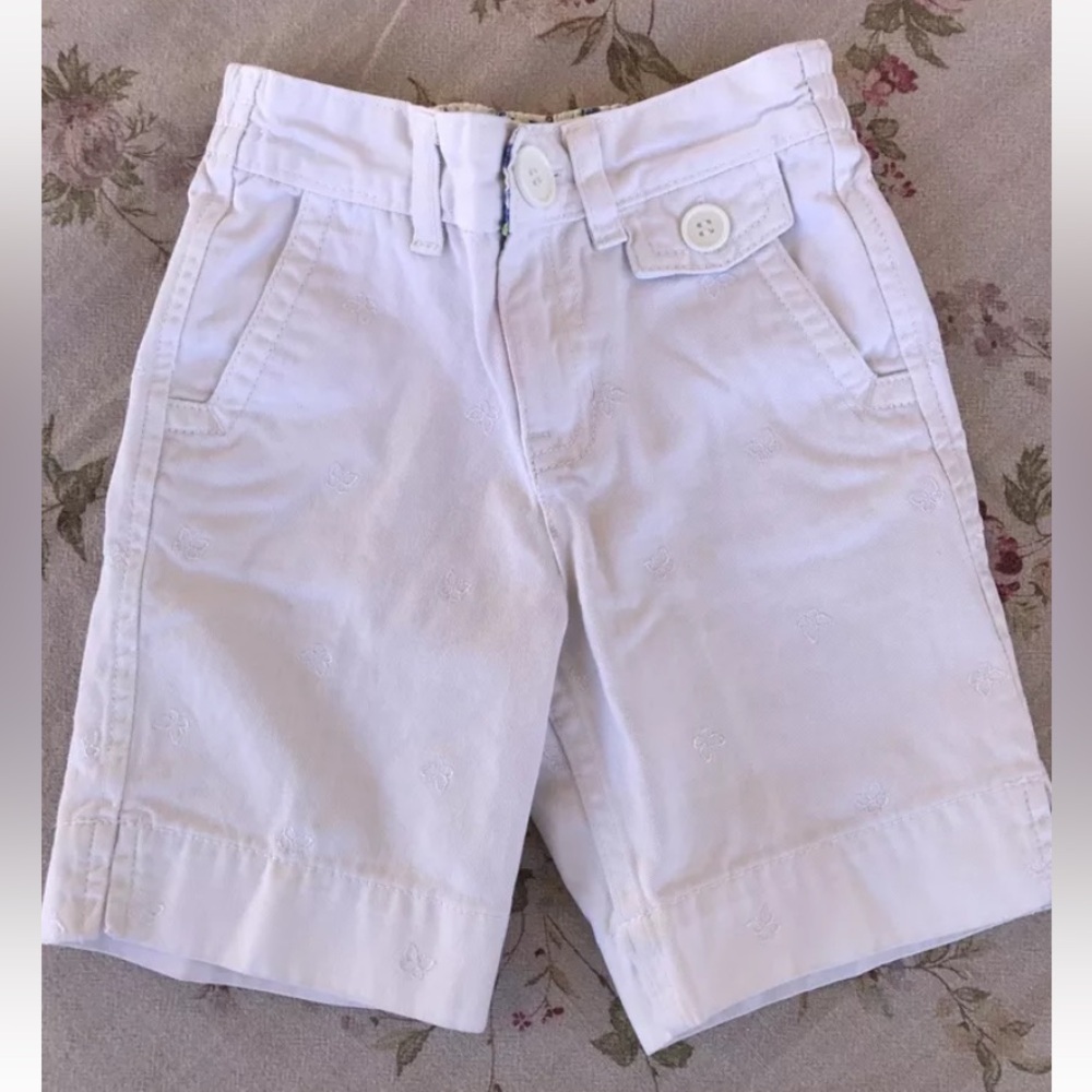 Faded Glory Girls Bermuda Shorts White 100% Cotton Size 5 🌸